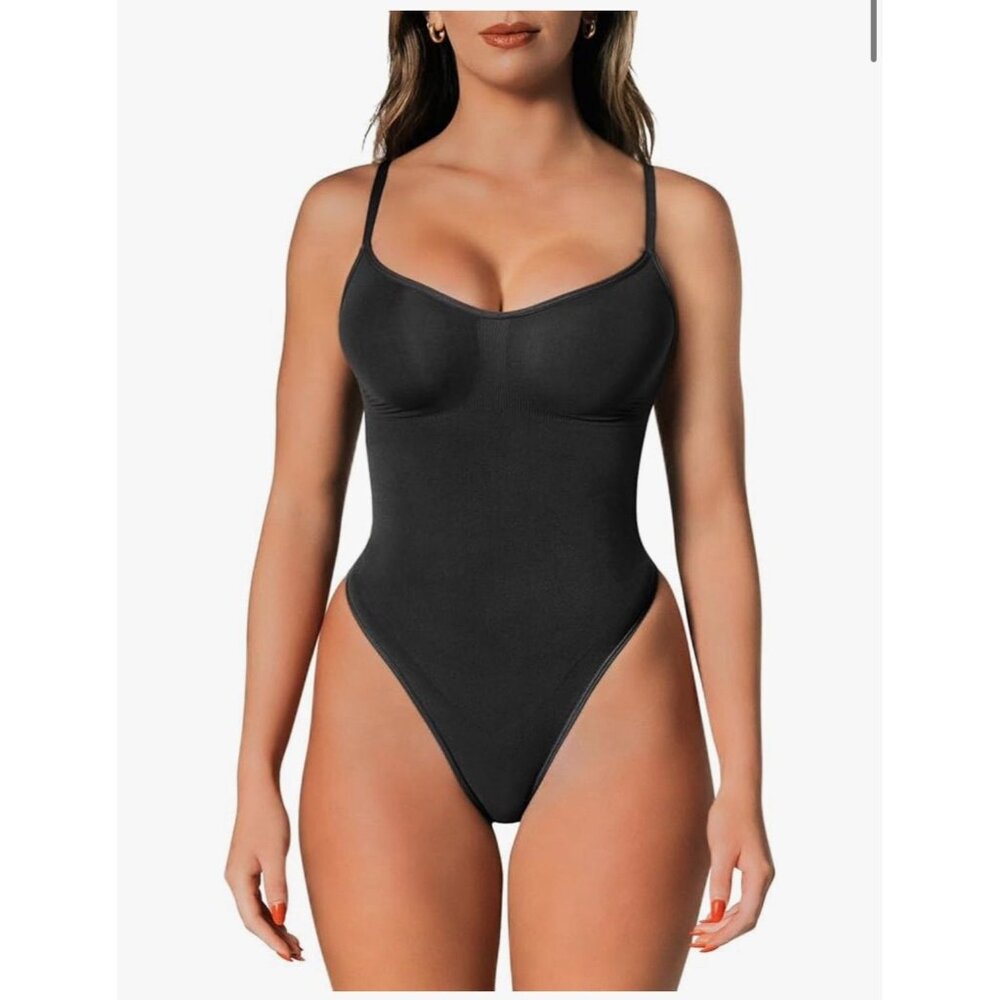 Black Thong Bodysuit Sz XXS/XS